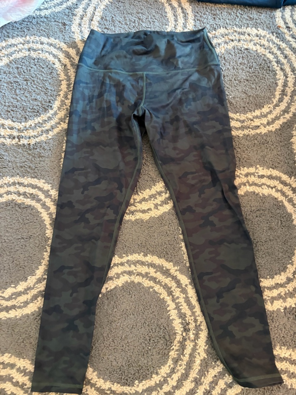 Glyder Women's Dark Green/Black Camo High-Waist Leggings